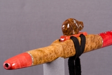 York Gum Burl Native American Flute, Minor, High D-5, #J21D